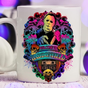 Horror Movie Coffee Mug, Retro Michael Myers Thriller Mug, Halloween Michael Meyers Coffee Mug, Scary Horror Movie Gifts, Classic Horror Mug
