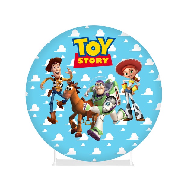 Round Fabric Backdrop - Toy Story