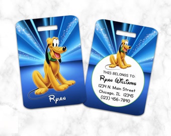 Pluto Anhänger, Taschenanhänger Sterne, Personalisiert