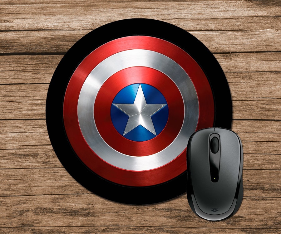 Captain America Mouse Pad, Round