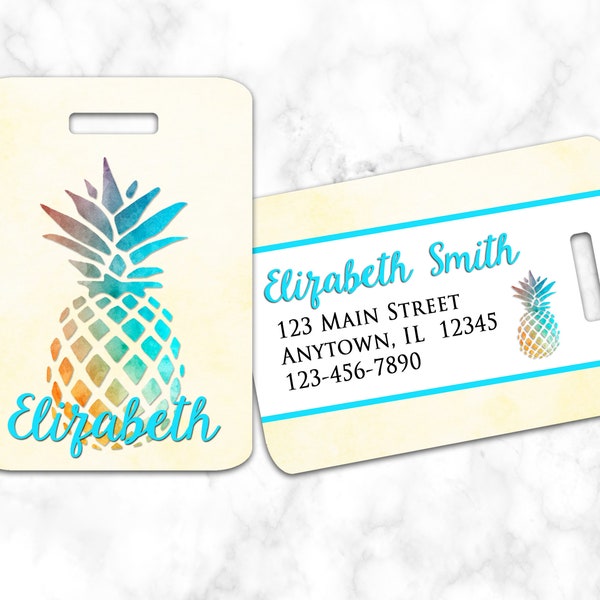 Pineapple Luggage - Etsy