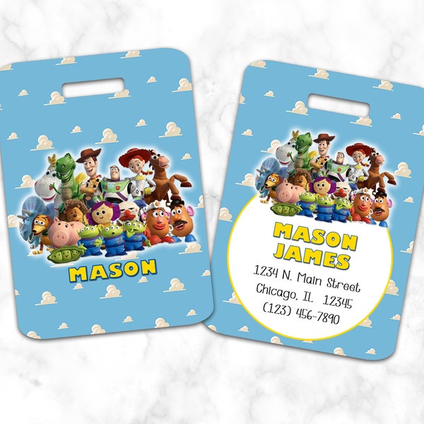 Toy Story Gang Luggage Tag, Bag Tag, Personalized