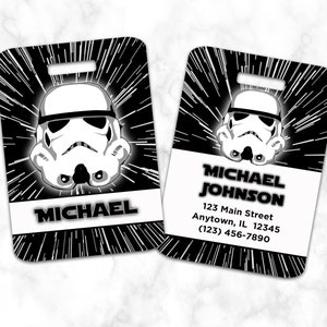Storm Trooper, Star Wars, bagagelabel, bagagelabel, gepersonaliseerd
