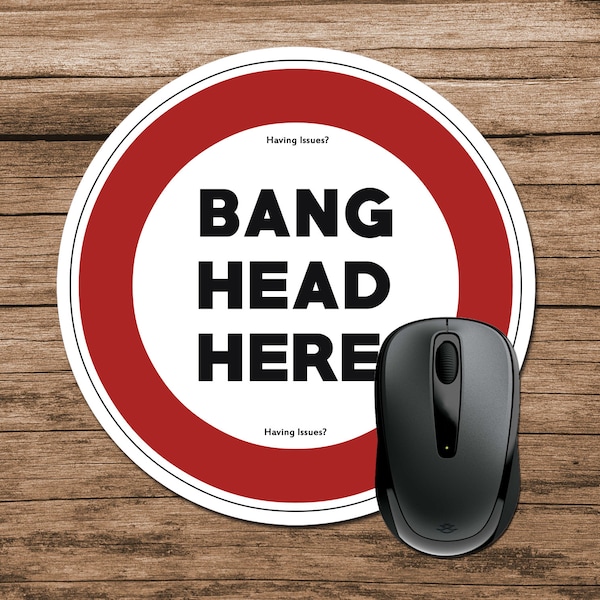 Bang Head Here - Etsy