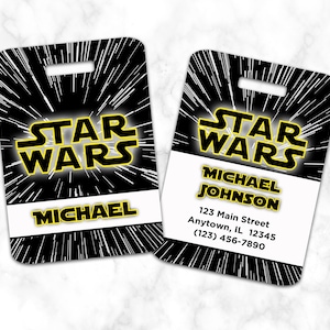 スターウォーズ ラゲッジタグ、バッグタグ、パーソナライズ