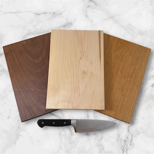 One-Piece Cutting Board, Solid Wood Non-Toxic Serving/Charcuterie Tray | FREE Conditioner | Handmade from Maple, Walnut, Cherry Hardwood