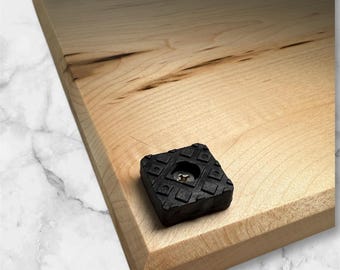 Upgraded Non-Slip Feet for Solid Wood Cutting Boards (Set of Four Feet)