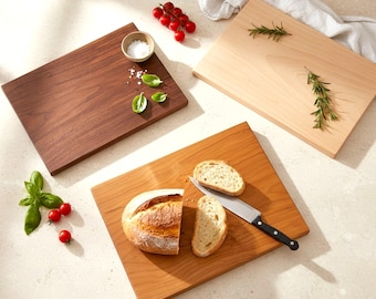 One-Piece Cutting Board - Maple, Walnut, Cherry – Solid Wood, Non-Toxic Finish