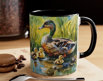 Duck Mug, Cute Duck Mug, Duck Coffee Mug, Duck Coffee Cup, Ceramic Duck Mug, Duck Gifts, Duck Tea Cup, Cute Duck Coffee Mug