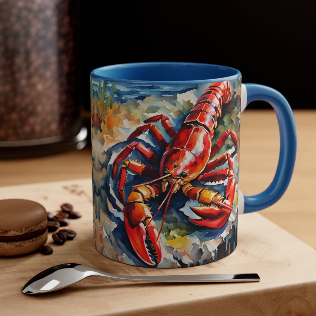 Maine Lobster Mug, Maine Lobster Coffee Mug, Lobster Mug, Lobster Gifts