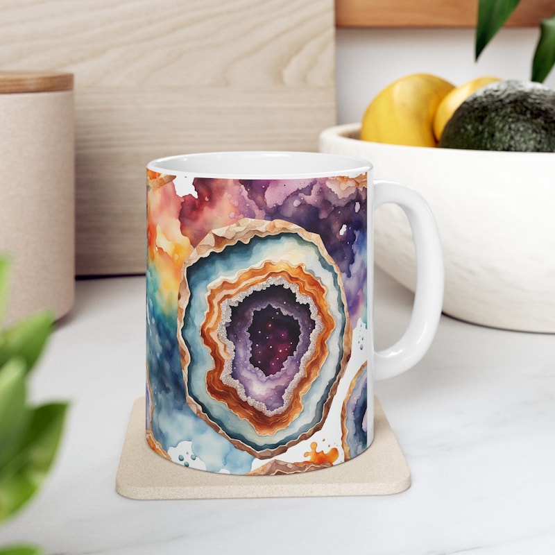 Mineral Crystal Coffee Mug Etsy