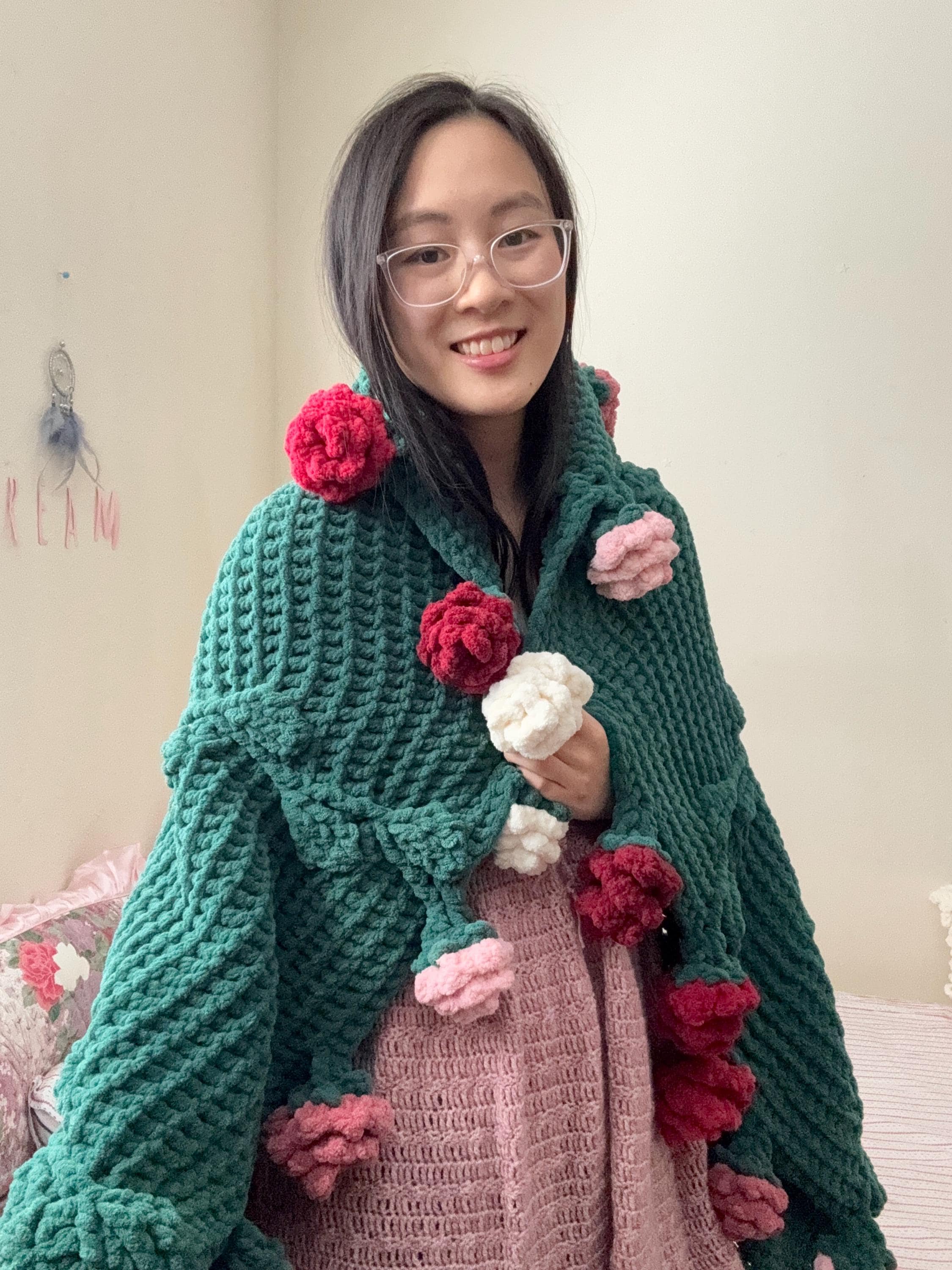 ローズブーケブランケット | 心地よく、柔らかく、オーダーメイドで