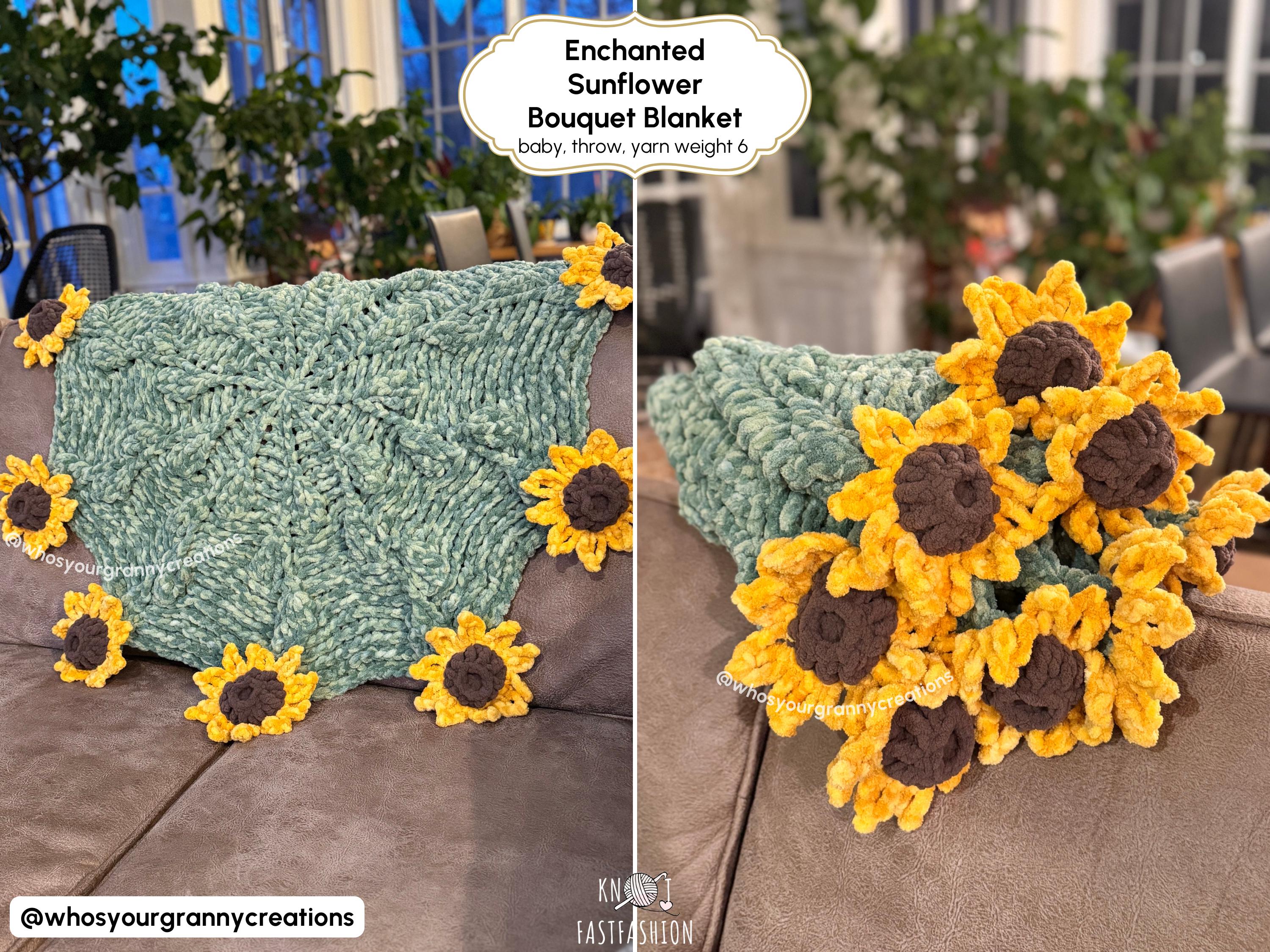 ひまわりの花束ブランケット　ブーケ　ストール Amazon | 花束ブランケット 完成品 ブーケブランケットひまわり