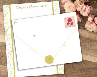 Printable Anniversary Card and Letter in One!