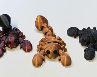 Articulated Scorpion Fidget Toy - 2 Pack