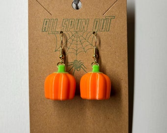 Halloween Earrings / Candy Pumpkin Earrings / Fall Pumpkin Jewelry