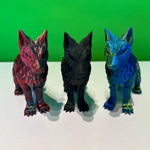 Articulated Wolf Figurine