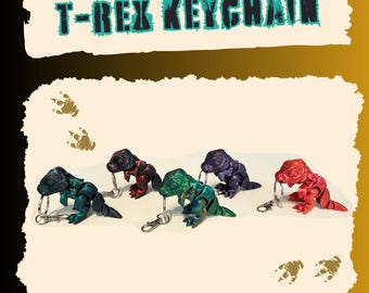 Dinosaurier Gelenk Schlüsselanhänger / T-Rex Schlüsselanhänger / Niedlicher Dino Fidget