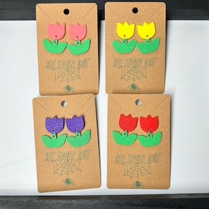 Tulpen Blumen Ohrringe