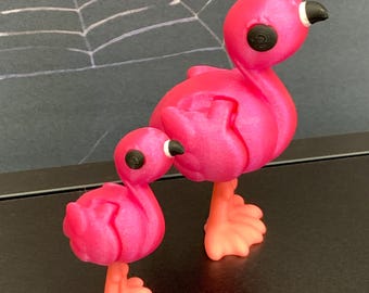 Articulated Flamingo Figurine - 2 Pack Choose Sizes