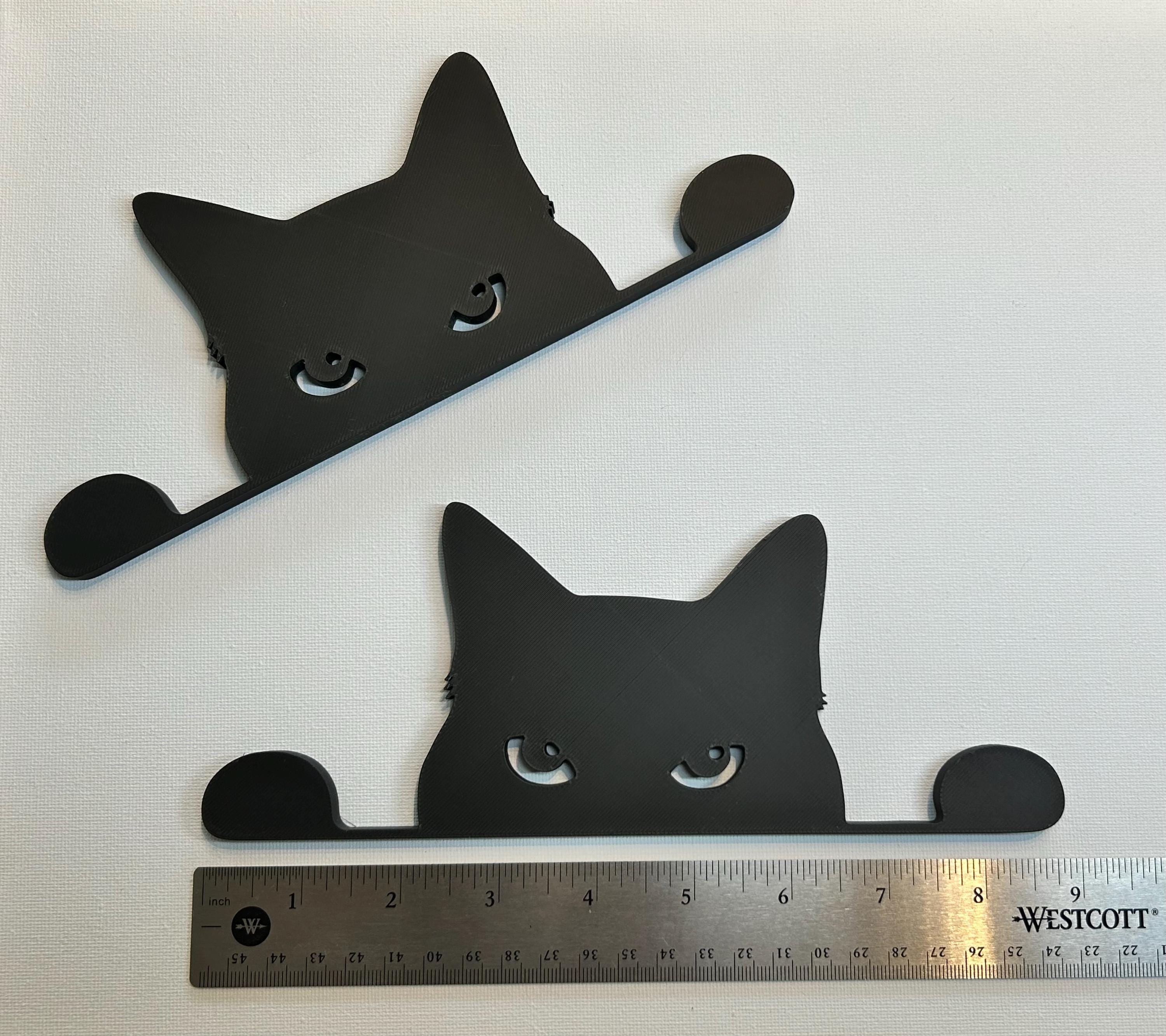 Black Cat Halloween Decor / Window Sill Cat / Witchy Kitten