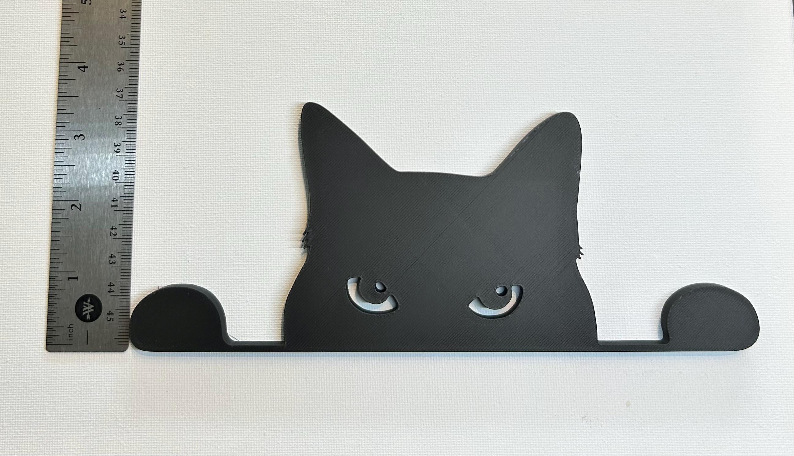 Black Cat Halloween Decor / Window Sill Cat / Witchy Kitten