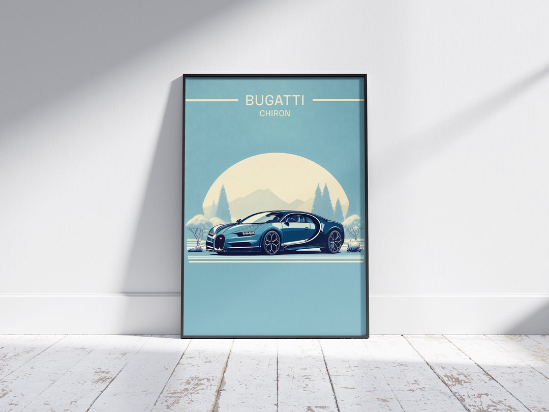 Poster Bugatti – Automotrice Vichy – 40x60 Cm – Reproduction Vintage