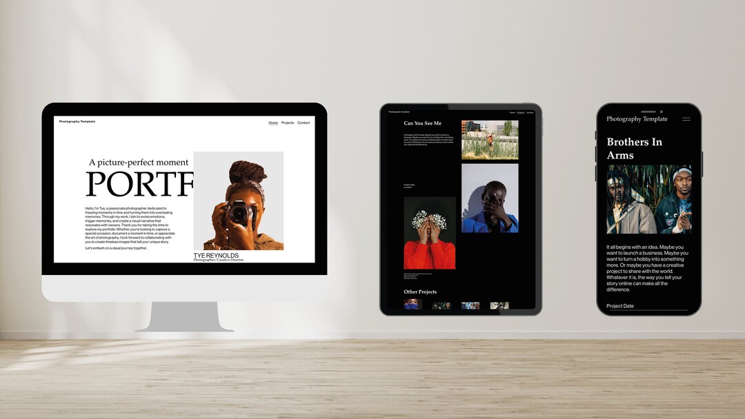 Squarespace Photography site, Squarespace Portfolio Template