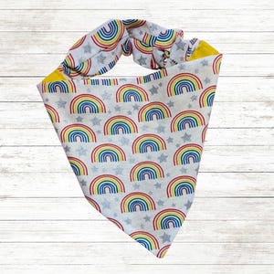 Pride Dog Bandana, Rainbow Bandana, Dog Scarf, Pet Accessories, Dog Mom, Scrunchie Dog Bandana, Pet Handkerchief, Gift, Slip On Bandana