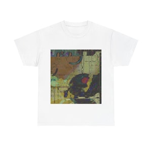 Abstract Art Nouveau Unisex Tee, Handmade Graphic Design Shirt, Manchester Unique Abstract Tee, Graphic Designer Tee, Unisex Abstract Art