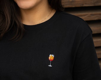 Spritz T-Shirt, Cenneto, schwarz, orange, unisex
