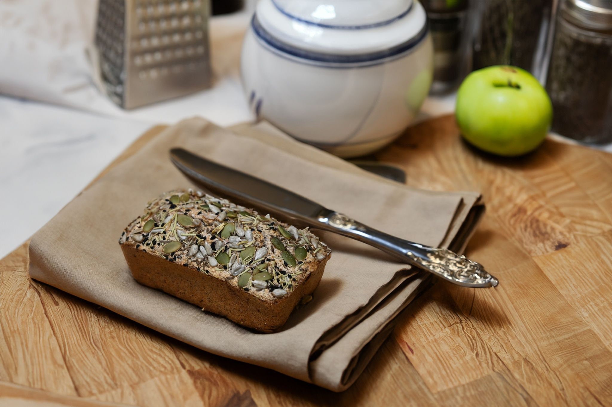 Buckwheat Based Bread, Mini Size for Snacks Gluten Free, Dairy Free