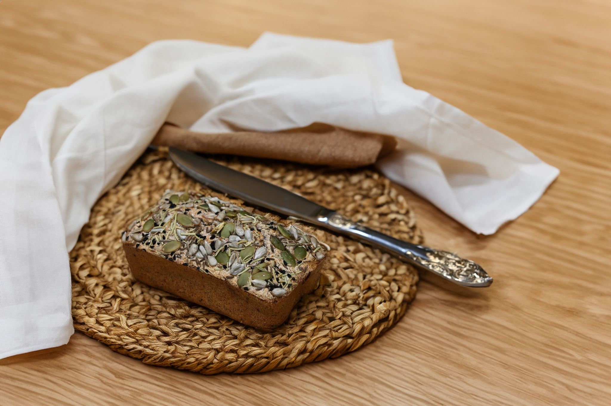 Buckwheat Based Bread, Mini Size for Snacks Gluten Free, Dairy Free