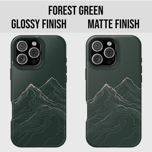 Mountain Line Design Phone Case, Minimalist Phone Case, iPhone 16 15 14 13 Pro Max Plus, Tough Phone Case, Nature Lover Gift, Samsung Case image 6