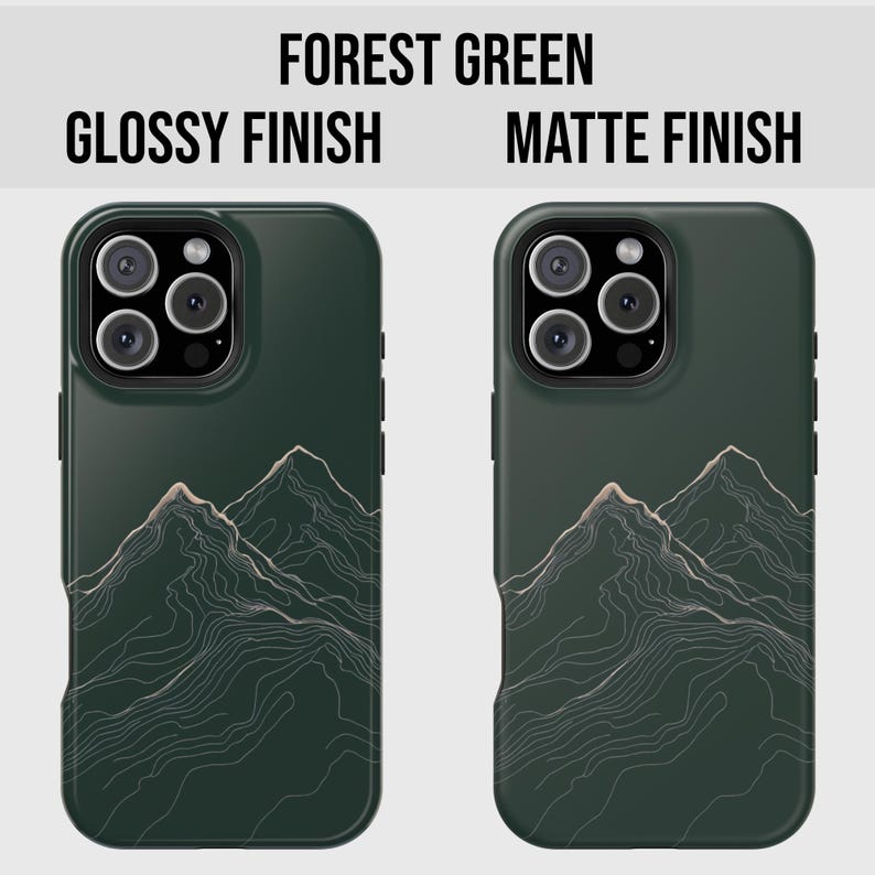 Mountain Line Design Phone Case, Minimalist Phone Case, iPhone 16 15 14 13 Pro Max Plus, Tough Phone Case, Nature Lover Gift, Samsung Case image 6