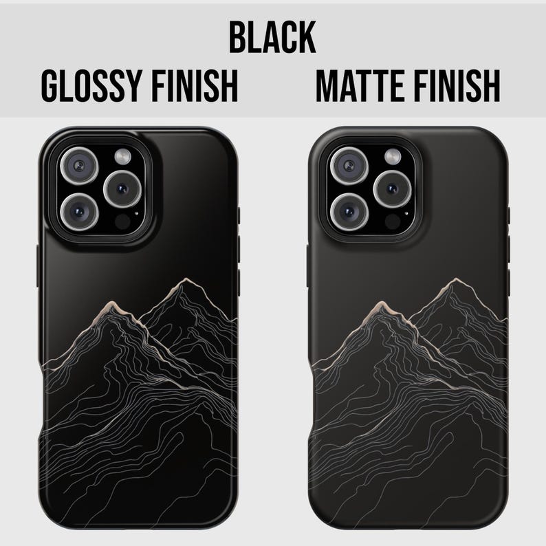 Mountain Line Design Phone Case, Minimalist Phone Case, iPhone 16 15 14 13 Pro Max Plus, Tough Phone Case, Nature Lover Gift, Samsung Case image 5