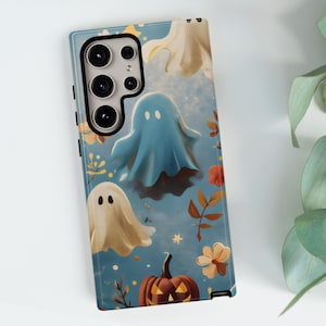 Ghost Phone Case for Halloween, Haunted Phone, Spooky Halloween Design, Samsung S25 S24 S23 S22 S21, Google Pixel 9 8 7 6 5