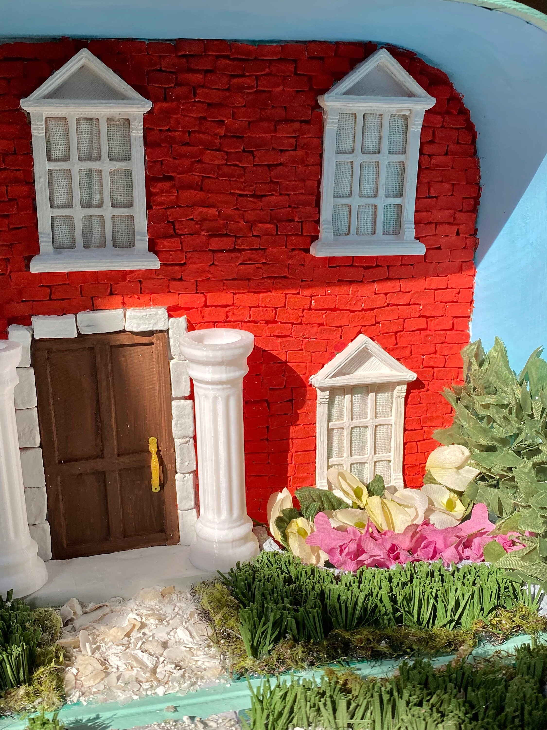 Bridgerton Inspired Manor Playhouse, Brick Suitcase Dollhouse, Formal