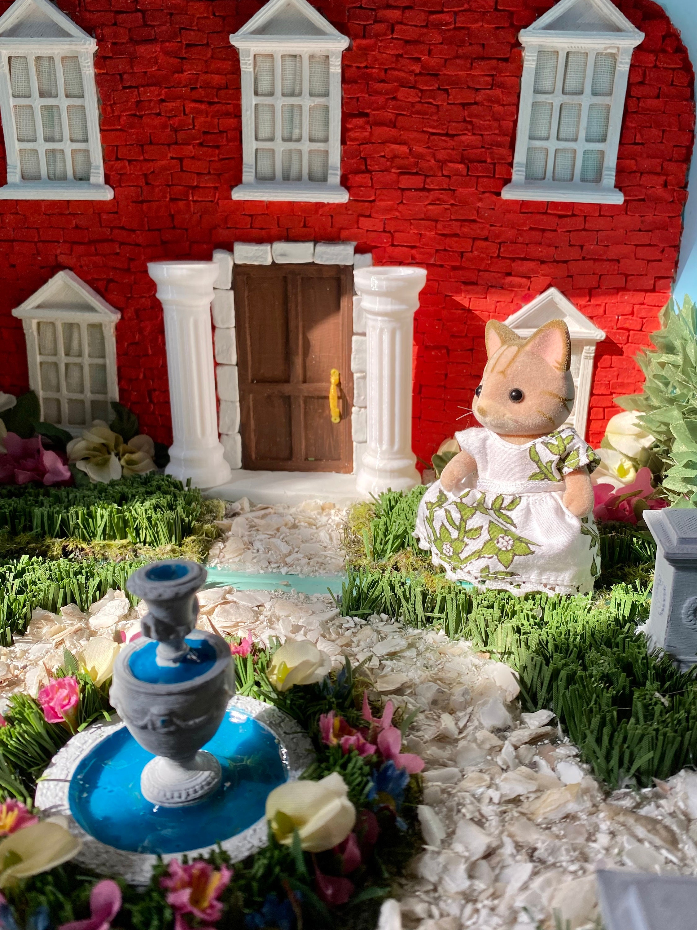 Bridgerton Inspired Manor Playhouse, Brick Suitcase Dollhouse, Formal