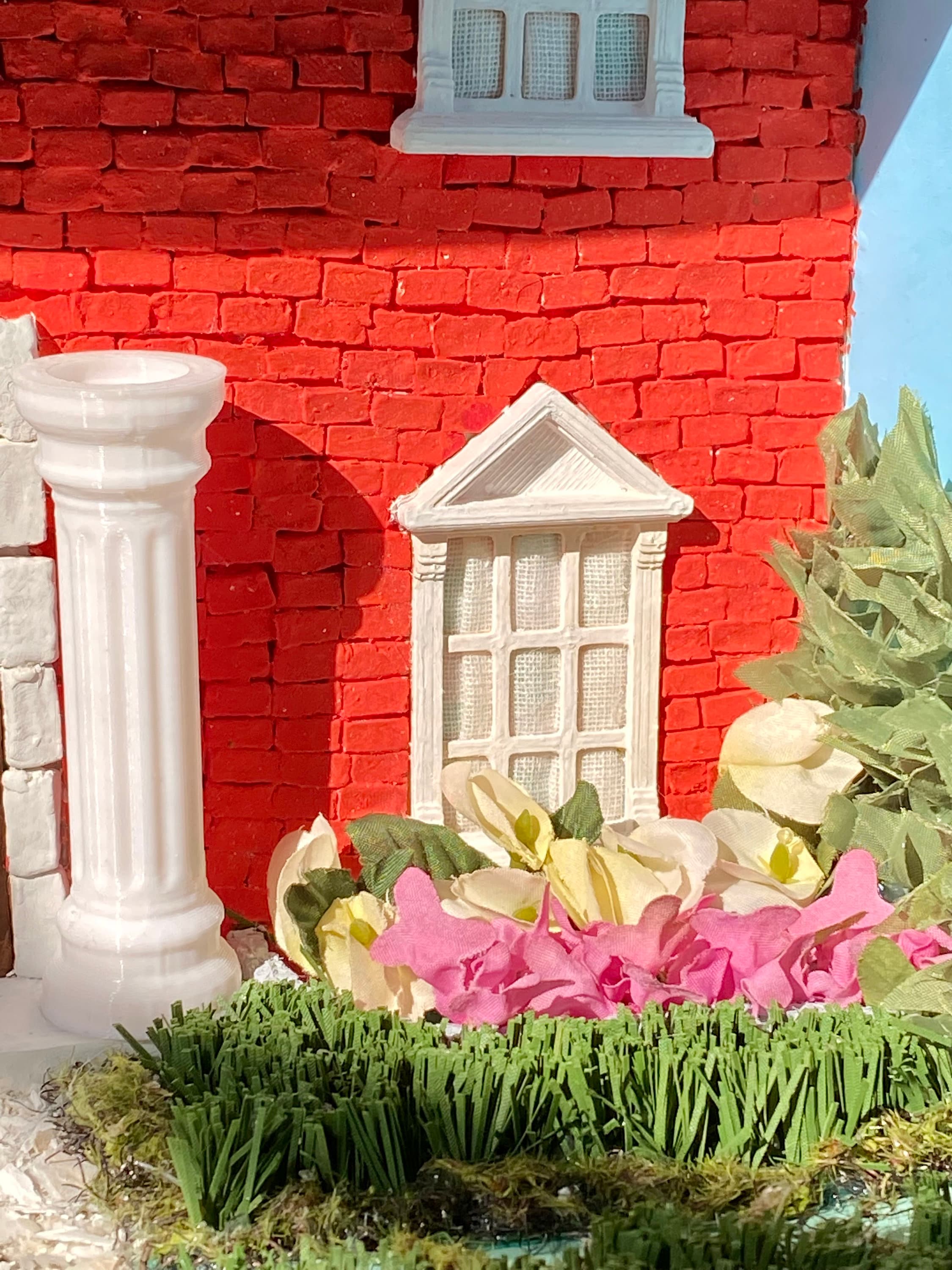 Bridgerton Inspired Manor Playhouse, Brick Suitcase Dollhouse, Formal