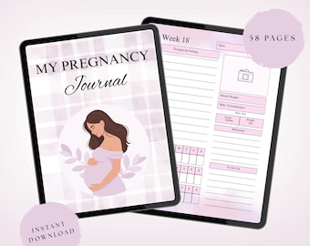 Weekly Pregnancy Journal | Baby Milestone Tracker (PDF Pattern