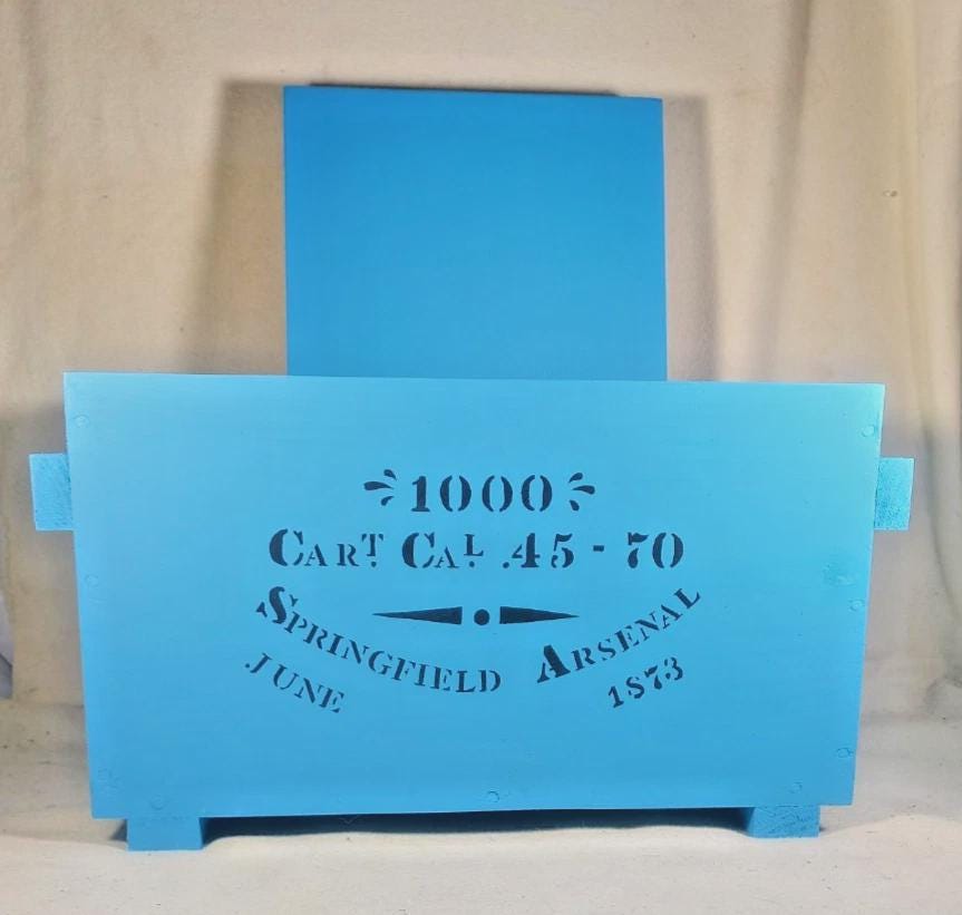 Springfeild Cart 1000 Cart. Cal. .45-70 Springfield Arsenal 1873 - Wood Box - Indian ...