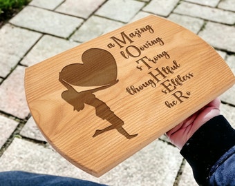 Mothers Cutting Board, Custom Mothers Day Gift, Personalized Gifts for Mom, Gift for Grandma, Mother Daughter Gift, Nana Gift