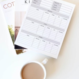 Printable Nutrition Tracker - Etsy