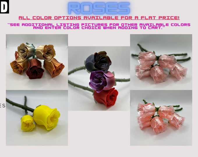 3D Printed Roses - Etsy