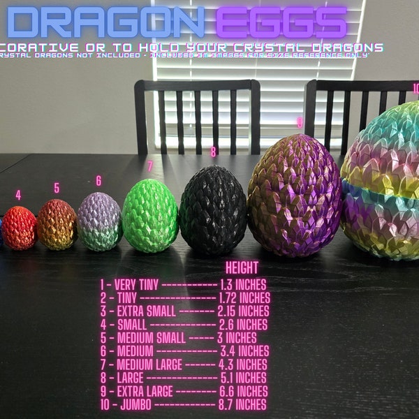 UPDATED - Dragon Scale Eggs **MORE SIZES** and updated design