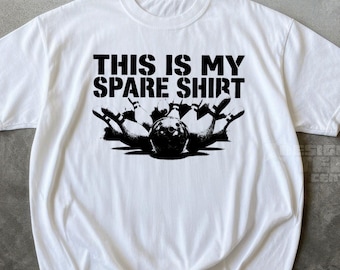 This Is My Spare Shirt, Funny Bowling Pun Bowler Tee, Dad Joke Shirt, Comfort Colors, Graphic Tee