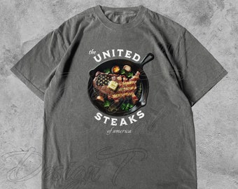 The United Steaks of America Unisex Shirt- Steak Gifts, Steak Shirt, Steak Lovers Gift, Beef Shirt, Ribeye Steak, Grilling Steak Shirt