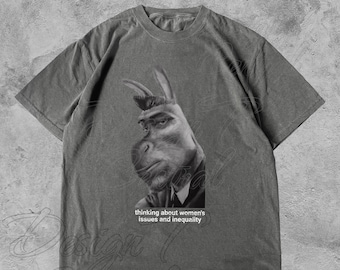 Feminist Sigma Donkey T-Shirt: Funny Meme, Respect Women