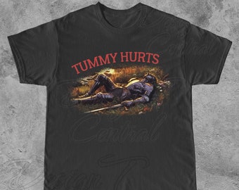 Tummy Hurts Knight Unisex T-Shirt: Funny Graphic Tee